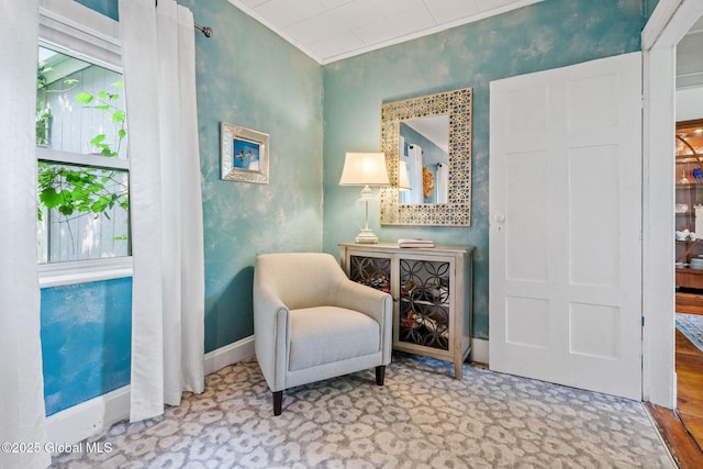 378 County Route 354, Rensselaerville, NY 12469 - sitting room with baseboards and crown molding