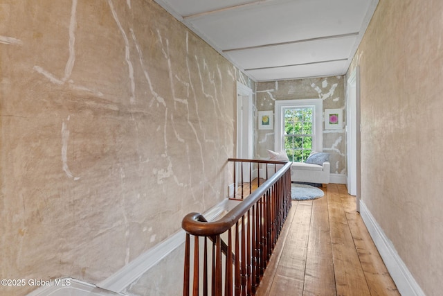 378 County Route 354, Rensselaerville, NY 12469 - hallway featuring an upstairs landing and hardwood / wood-style flooring
