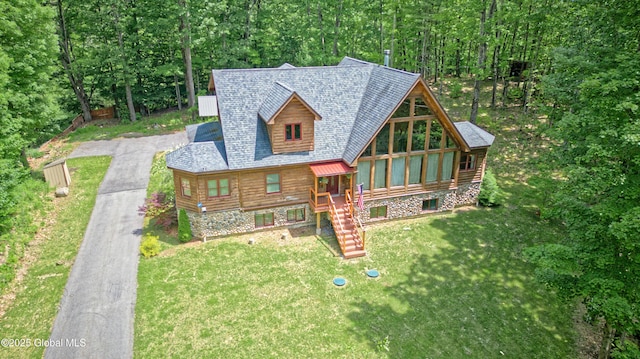 236 Colfax Rd, Jackson, NY 12816 - view of front of property with a front yard