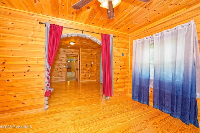 236 Colfax Rd, Jackson, NY 12816 - corridor featuring wood finished floors and wooden ceiling