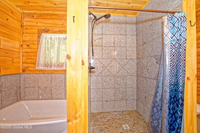 236 Colfax Rd, Jackson, NY 12816 - full bath with a stall shower and a bath