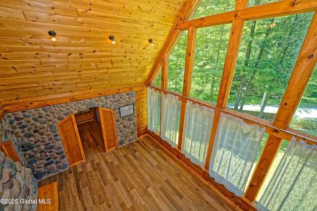 236 Colfax Rd, Jackson, NY 12816 - bonus room featuring wooden ceiling, wood finished floors, and high vaulted ceiling