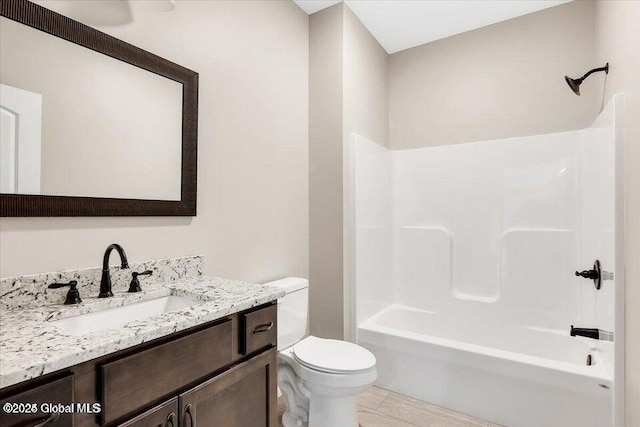 16 Surcingle Rd, Queensbury, NY 12804 - full bath featuring vanity, shower / bath combination, and tile patterned flooring