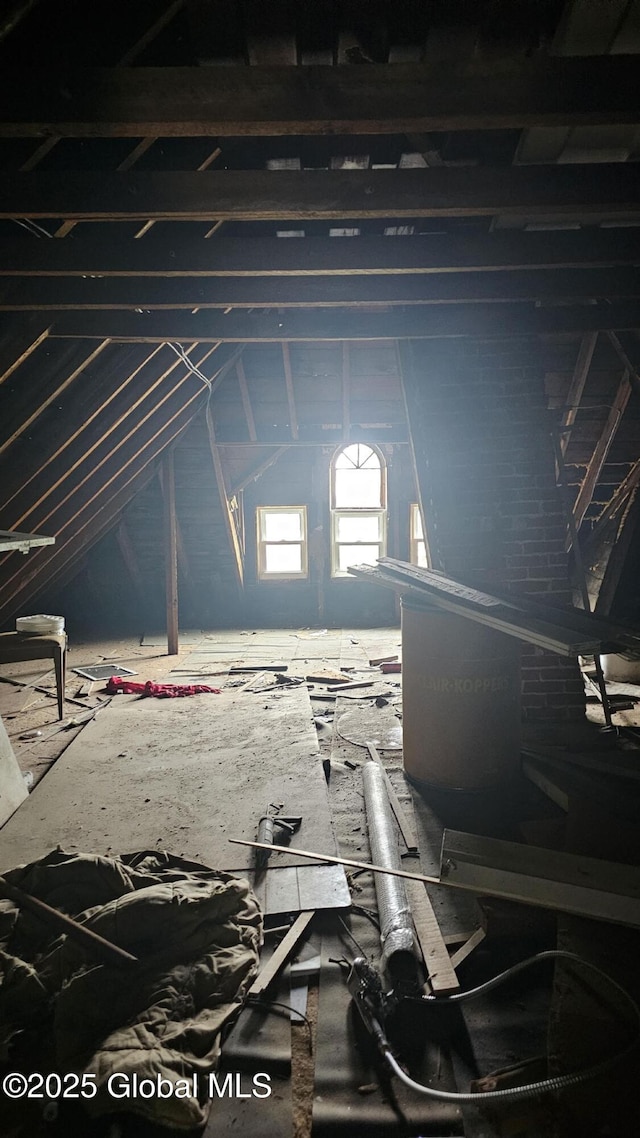 8 Main St, Hudson Falls, NY 12839 - view of unfinished attic