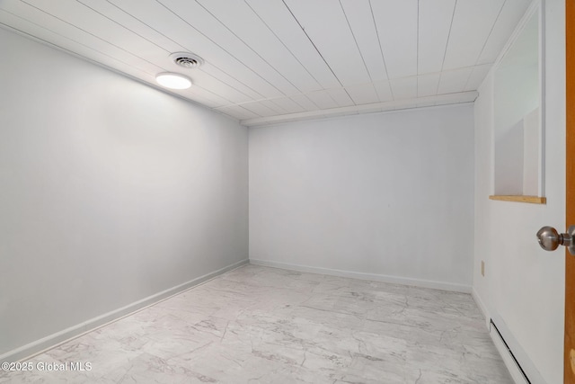 11 Boylston Dr, Bethlehem, NY 12054 - unfurnished room featuring a baseboard radiator and marble finish flooring