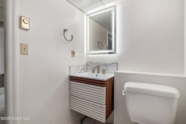 11 Boylston Dr, Bethlehem, NY 12054 - half bath featuring vanity and toilet