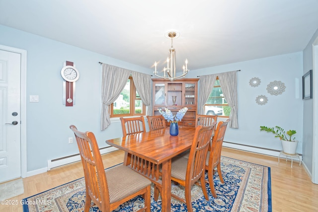 1038 Horvath St, Schenectady, NY 12303 - dining area featuring a chandelier, plenty of natural light, and light wood-style floors