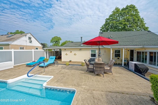 1038 Horvath St, Schenectady, NY 12303 - view of pool featuring a patio, area for grilling, and outdoor dining space