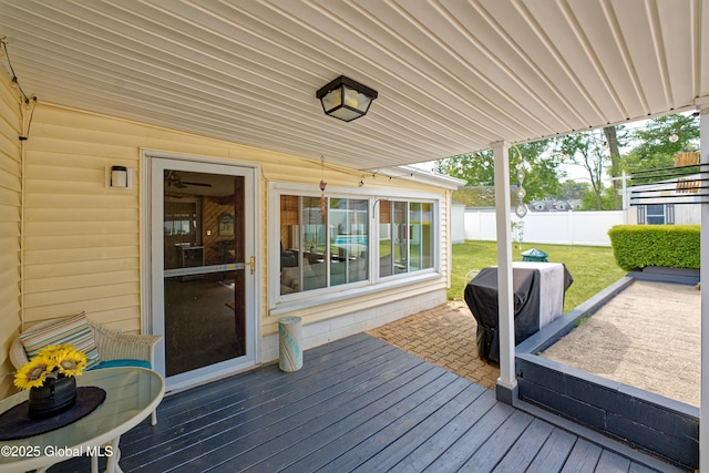 1038 Horvath St, Schenectady, NY 12303 - wooden deck with area for grilling