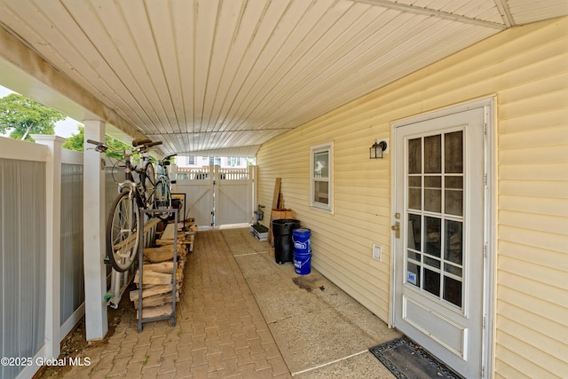 1038 Horvath St, Schenectady, NY 12303 - view of patio with a gate