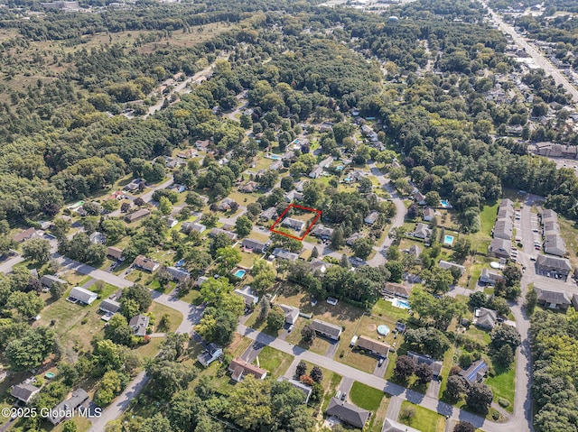 11 Drawbridge Dr, Guilderland, NY 12203 - aerial overview of property's location with property parcel outlined