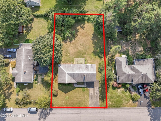 11 Drawbridge Dr, Guilderland, NY 12203 - aerial view of property's location with property boundaries highlighted