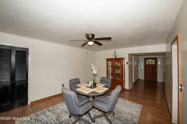 22 Elm Lane Ext, Westerlo, NY 12083 - dining room with a ceiling fan and wood finished floors
