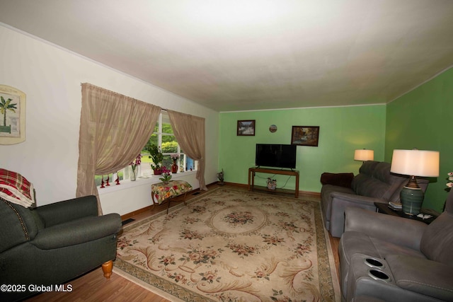 22 Elm Lane Ext, Westerlo, NY 12083 - living area featuring wood finished floors and baseboards