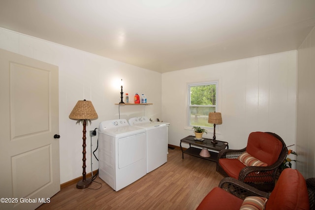 22 Elm Lane Ext, Westerlo, NY 12083 - laundry room featuring independent washer and dryer and light wood-type flooring