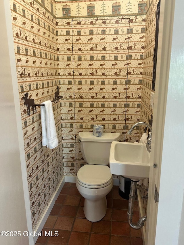 110 Sagamore Rd Unit 6B5, Bolton, NY 12814 - bathroom with toilet and tile patterned floors