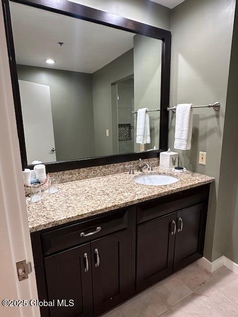110 Sagamore Rd Unit 6B5, Bolton, NY 12814 - bathroom featuring vanity and tile patterned floors