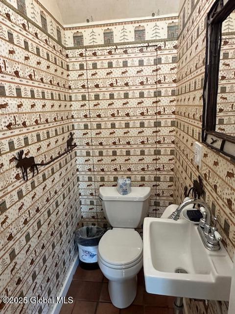110 Sagamore Rd Unit 6B5, Bolton, NY 12814 - half bath with a sink and tile patterned floors