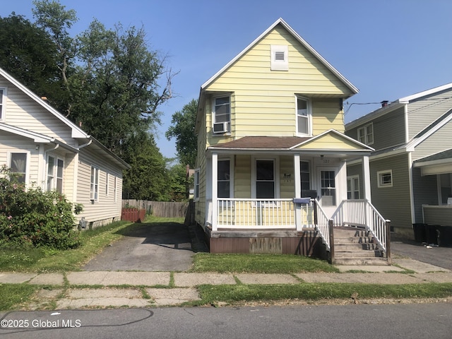 127 N Toll St, Scotia, NY 12302 - view of front of property with a porch and cooling unit