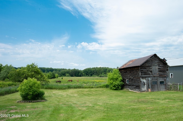 798 State Highway 29, Broadalbin, NY 12025 - view of grassy yard featuring a barn and an outbuilding