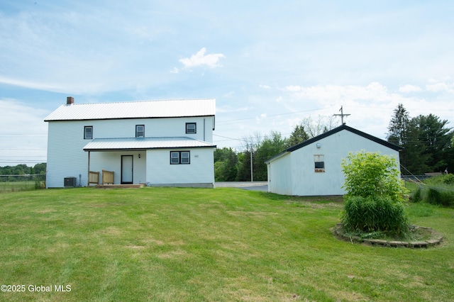 798 State Highway 29, Broadalbin, NY 12025 - back of property with a yard and a metal roof