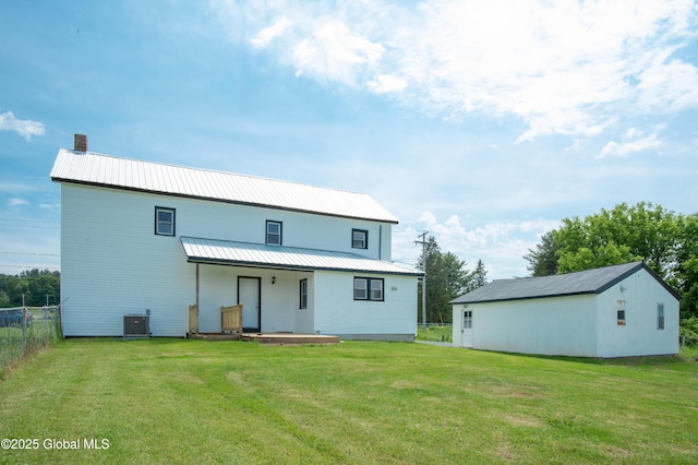 798 State Highway 29, Broadalbin, NY 12025 - rear view of property featuring a porch and a metal roof