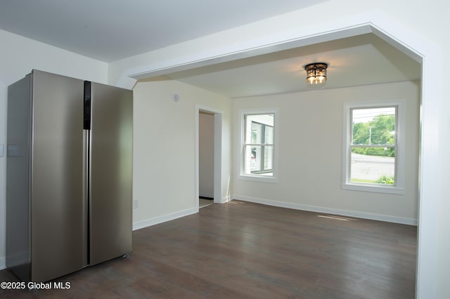 798 State Highway 29, Broadalbin, NY 12025 - unfurnished room with dark wood-style flooring and baseboards