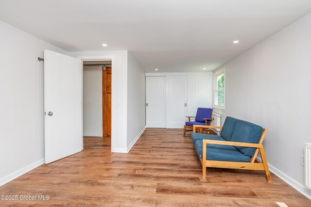 35 Magee Dr, Bethlehem, NY 12077 - sitting room featuring light wood-style floors and recessed lighting