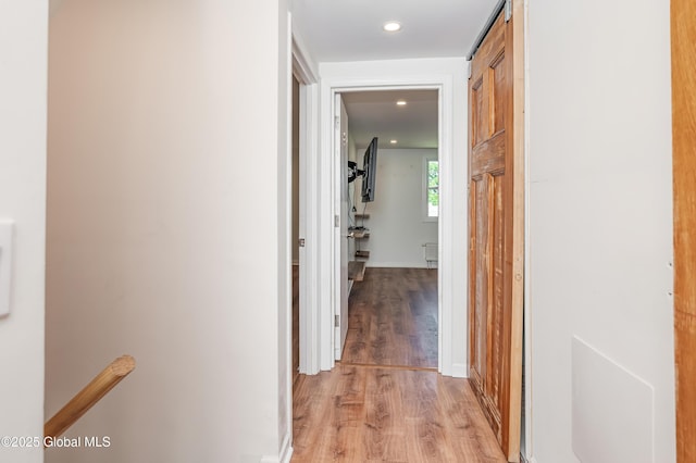 35 Magee Dr, Bethlehem, NY 12077 - corridor featuring light wood-type flooring and recessed lighting