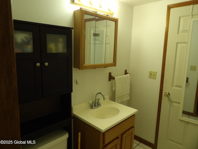 143 Main St, Maryland, NY 12155 - bathroom with vanity and tile patterned flooring