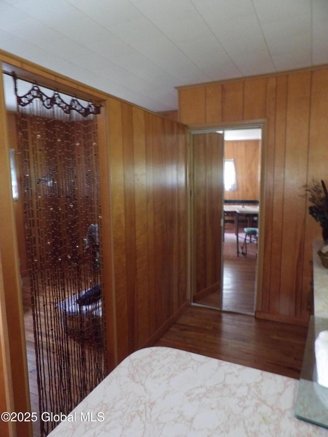 143 Main St, Maryland, NY 12155 - bedroom featuring wood walls and wood finished floors