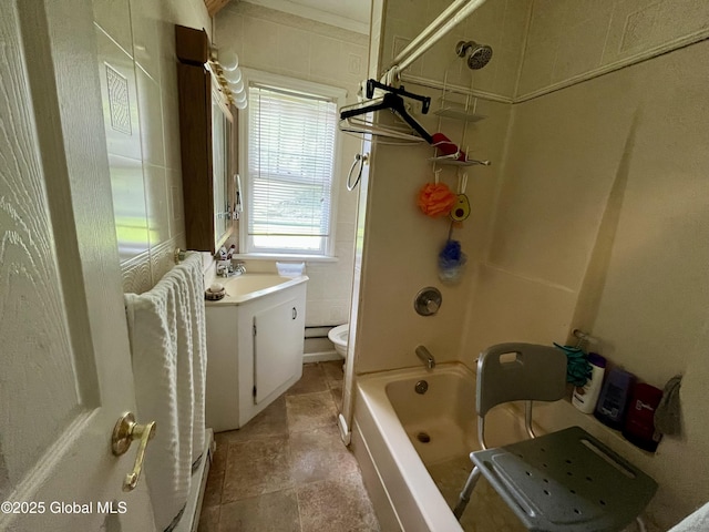 143 Marriott Ave, Schenectady, NY 12304 - full bathroom featuring vanity and washtub / shower combination