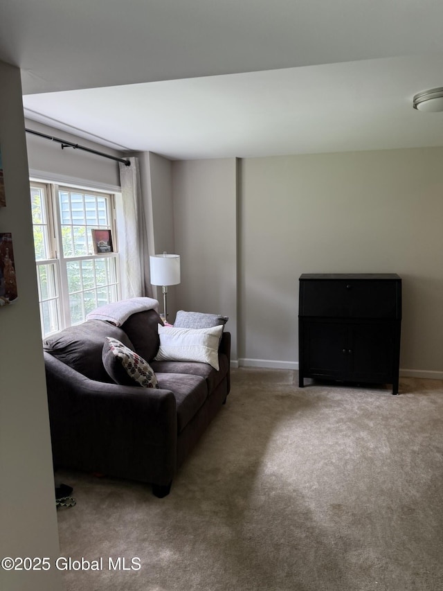 7048 Suzanne Ln, Guilderland, NY 12303 - living room featuring carpet floors and baseboards