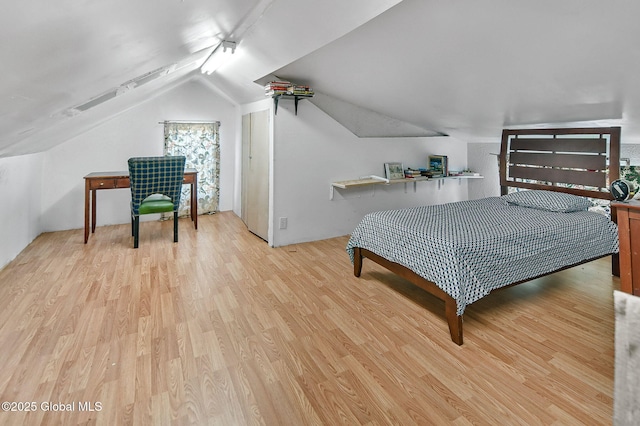 134 Whitehall Rd, Albany, NY 12209 - bedroom with light wood-style floors and vaulted ceiling