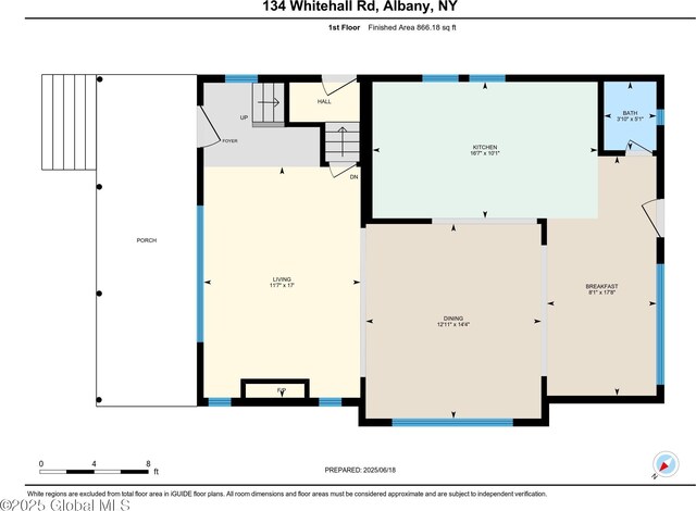 134 Whitehall Rd, Albany, NY 12209 - view of property floor plan