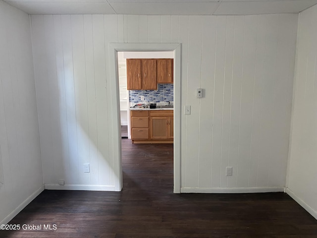 629 Lang St, Schenectady, NY 12308 - spare room with baseboards and dark wood finished floors