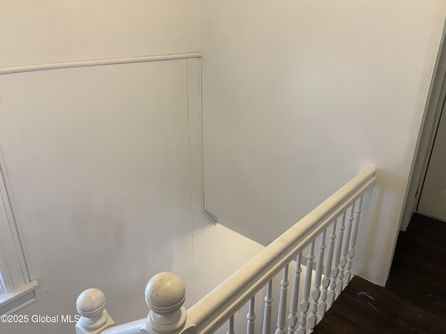 629 Lang St, Schenectady, NY 12308 - stairs with wood finished floors