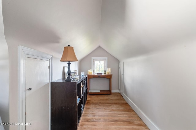 2305 Balltown Rd, Niskayuna, NY 12309 - office area featuring lofted ceiling and light wood-style floors