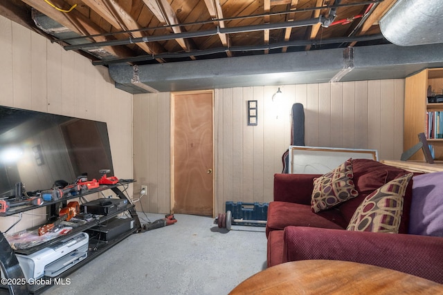 2305 Balltown Rd, Niskayuna, NY 12309 - finished below grade area featuring wood walls
