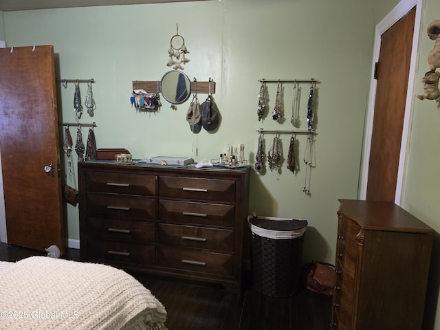 2922 Halsey Dr, Schenectady, NY 12304 - bedroom with dark wood-style flooring