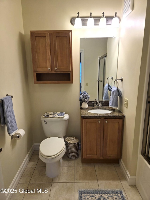 8 Wall St Unit 236, Clifton Park, NY 12065 - bathroom with vanity, a shower with door, and tile patterned flooring
