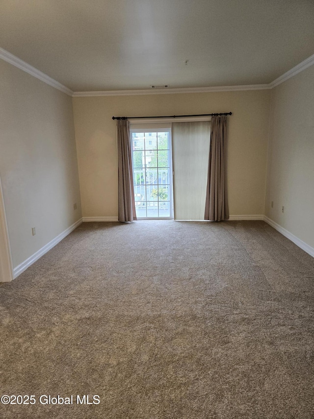 8 Wall St Unit 236, Clifton Park, NY 12065 - carpeted spare room with ornamental molding and baseboards