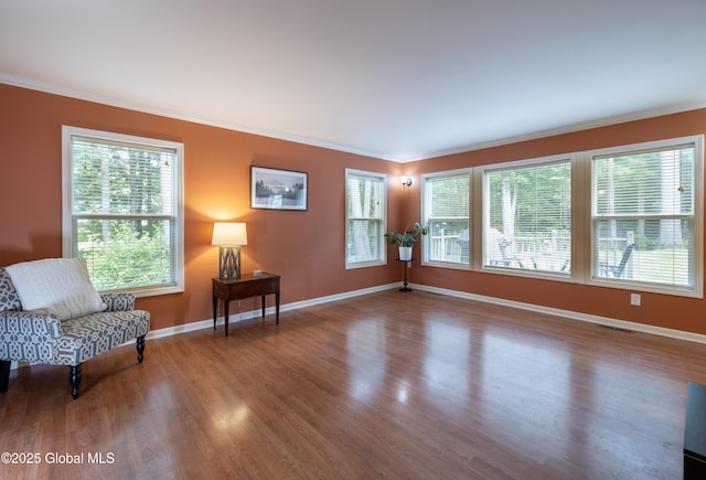 22 Santee Dr, Wilton, NY 12831 - living area featuring ornamental molding and wood finished floors