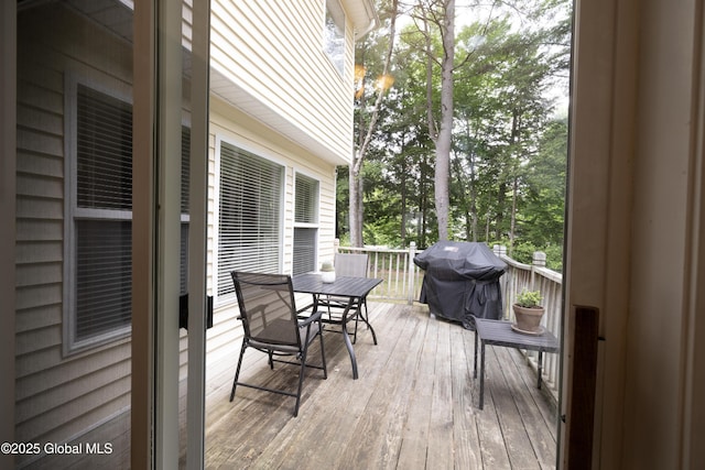 22 Santee Dr, Wilton, NY 12831 - deck with area for grilling and outdoor dining area