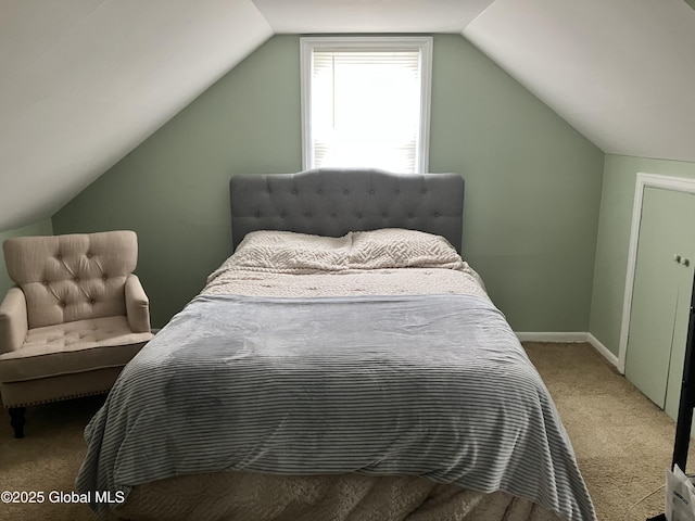 185 Butler St, Schenectady, NY 12303 - bedroom with carpet flooring and lofted ceiling