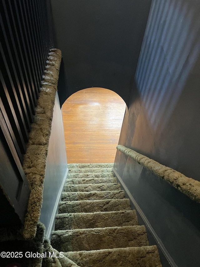 13 Wheeler, Canajoharie Village, NY 13317 - stairway featuring baseboards