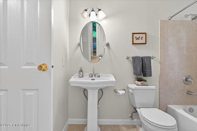 16 Whispering Pines Rd, Wilton, NY 12831 - full bath with bathing tub / shower combination and tile patterned floors
