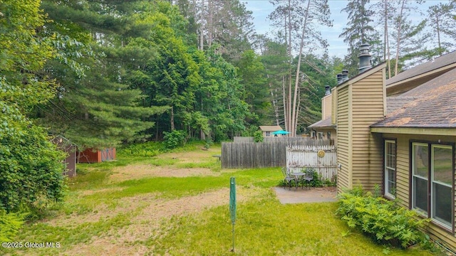 16 Whispering Pines Rd, Wilton, NY 12831 - view of yard featuring a storage unit