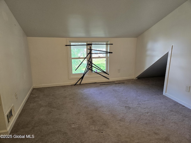218 Sixteenth St, Schenectady, NY 12306 - carpeted spare room with baseboards and lofted ceiling