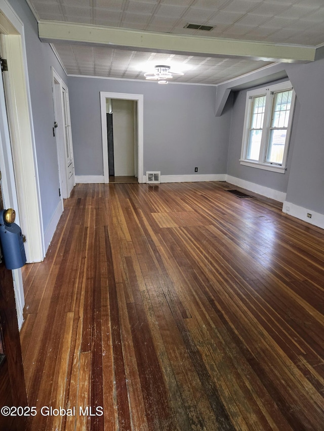 218 Sixteenth St, Schenectady, NY 12306 - unfurnished room with dark wood-style floors and baseboards